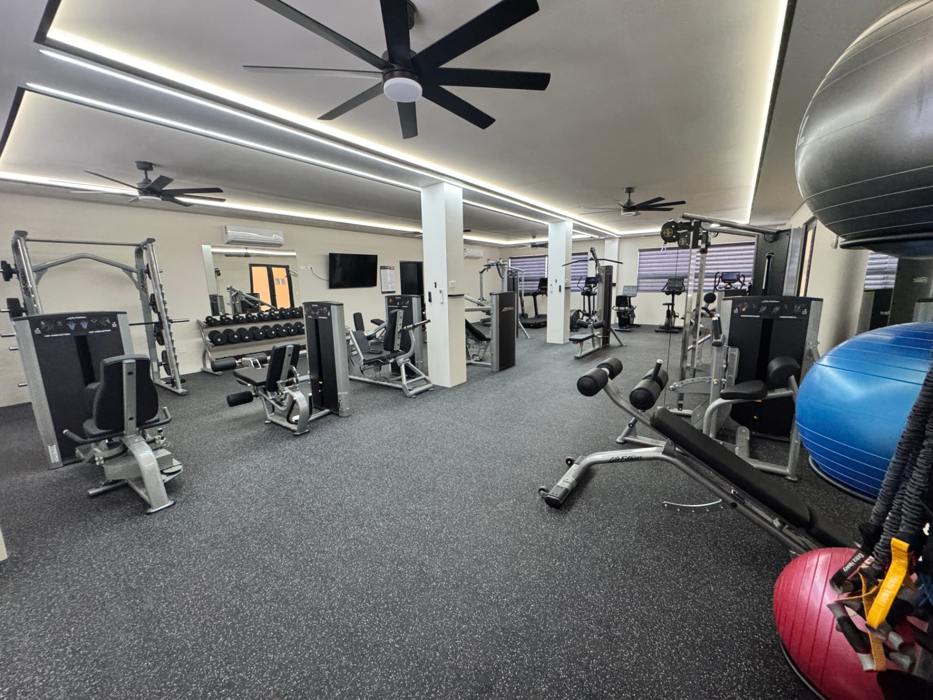 Viviente fitness center weights and strength area